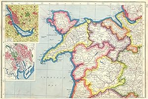 England & Wales (Section III); Inset map of Liverpool; Cardiff