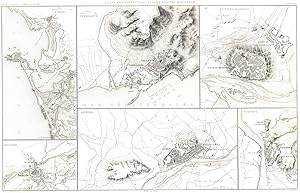 Plans des Princepales places fortes D'espagne; Tarragone; Cadix; Badajoz; Lerida; Tortose; Ciudad...