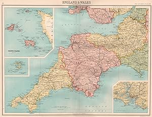 England & Wales (Section 6); Inset maps of Channel Islands; Scilly Isles; Plymouth