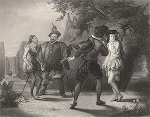 Imagen del vendedor de The duel, Shakspeare, Twelfth Night, Act 3 Scene 4 a la venta por Antiqua Print Gallery