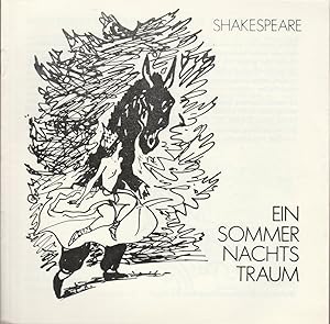 Imagen del vendedor de Programmheft William Shakespeare EIN SOMMERNACHTSTRAUM Premiere 21. Juni 1980 Spielzeit 1979 / 80 Heft 11 a la venta por Programmhefte24 Schauspiel und Musiktheater der letzten 150 Jahre