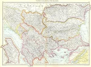 Turkey in Europe and the Balkans; Inset map of Moldavia; The Dardanelles