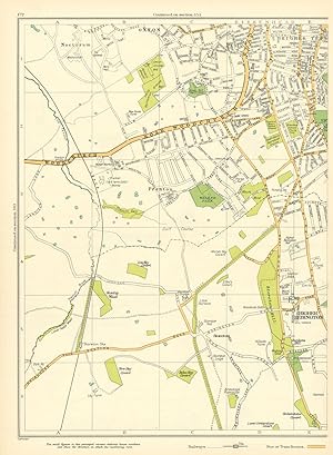 Seller image for [Prenton, Higher Bebington, Stareton, Woodchurch Road, Stanley Wood] (Map Section #172) for sale by Antiqua Print Gallery