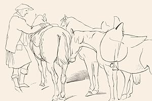 Imagen del vendedor de Highlander and Ponies a la venta por Antiqua Print Gallery