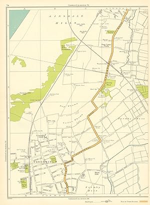 [Ainsdale Hills, Freshfield, Moss Side, Formby Moss, Four Lane Ends] - Map Section #74