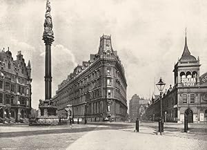 Image du vendeur pour Westminster Palace Hotel. - With the Westminster Column, Queen Anne's Mansions, and the Royal Aquarium mis en vente par Antiqua Print Gallery