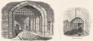 Seller image for 436. Gateway of the Bloody Tower; 435. The Traitor's Gate for sale by Antiqua Print Gallery