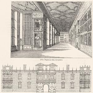 1670. Hardwick Hall, Derbyshire; 1671. Somerset House. (From the original collection of drawings,...