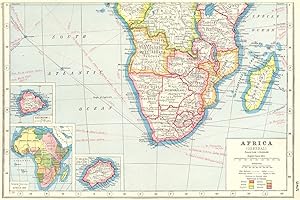 Africa (General); Inset map of Ascension 1.; European possessions in Africa 1914; St. Helena