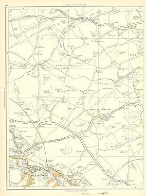 [Penistone , Hoylandswaine, Mustard Hill, Vicar Wood, Clough Green, Raw Green] (Map section # 140)