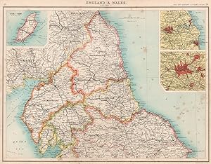 England & Wales (Section I); Inset maps of Isle of Man; New Castle; Manchester