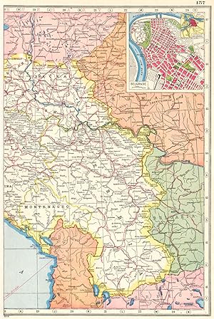 Yoga-Slavia; Inset map of Belgrade