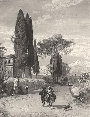 Seller image for Road from Cavi to Genazzano for sale by Antiqua Print Gallery
