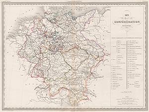 Carte de la Confédération Germanique