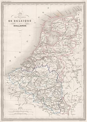 Carte des Royaumes de Belgique et de Hollande