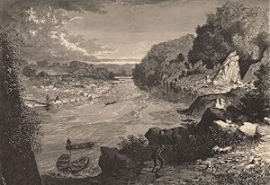 Imagen del vendedor de Looking down the Potomac, from the Chain Bridge a la venta por Antiqua Print Gallery