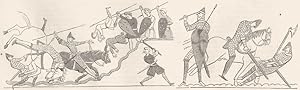 Seller image for 338. Battle of Hastings. (Bayeux Tapestry); 339. Death of Harold. (Bayeux Tapestry) for sale by Antiqua Print Gallery
