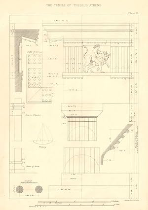 Bild des Verkufers fr The Temple of Theseus, Athens zum Verkauf von Antiqua Print Gallery