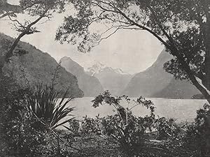 Seller image for Milford Sound - A Glimpse of the Mountain-Girt waters for sale by Antiqua Print Gallery