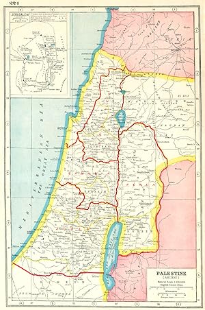 Palestine (Ancient); Inset map of Jerusalem