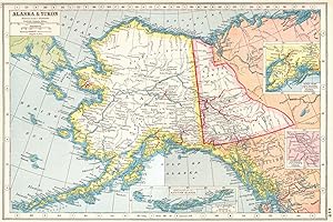 Alaska & Yukon; Inset map of Continuation of Aleutian Islands; Kenai Pena; Klondike