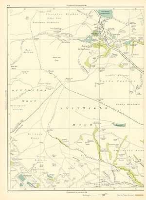 [Smithills Moor, Rivington Moor, Belmont, Belmont Reservoir, Moor Bottom, Folds Pasture] (Map Sec...