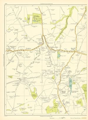 [Great Moss, Orrell, Far Moor, Upholland, Hall Green] - Map Section #100