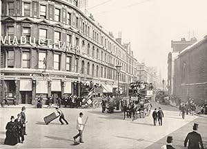 Imagen del vendedor de Newgate Street. - From the corner of old Bailey a la venta por Antiqua Print Gallery