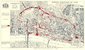 Preliminary Proposals for the Post-war Reconstruction of the city of London,1944; Minimum Acquisi...