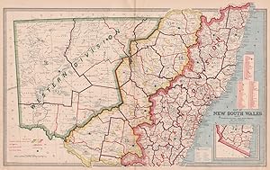 Imagen del vendedor de Map of New South Wales. Showing the Territorial Divisions, Land Board Districts, and Land Districts; Inset Map of Wellesley a la venta por Antiqua Print Gallery