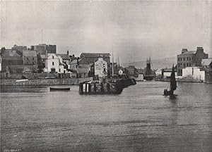 Immagine del venditore per Castletown - From the pier, showing the castle of Rushen venduto da Antiqua Print Gallery