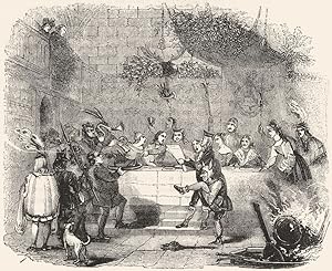 1780. Bringing in the Boar's Head at Christmas