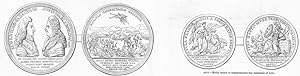 2209. Medal struck to commemorate the Battle of Blenheim. On the Obverse are Portraits of Prince ...