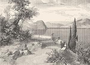 Seller image for Bellaggio, seen from Villa Giulia for sale by Antiqua Print Gallery