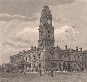 Seller image for The Hotham Town Hall for sale by Antiqua Print Gallery