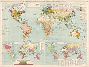World - Occupations, Commercial Languages and Currencies; Occupations of Mankind; Commercial lang...
