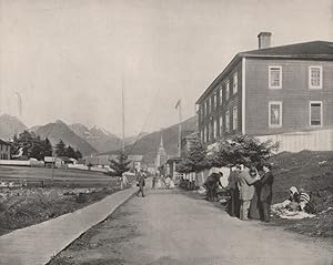 Une rue à Sitka, Alaska