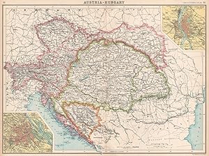 Austria-Hungary; Inset maps of Vienna; Buda-Pest