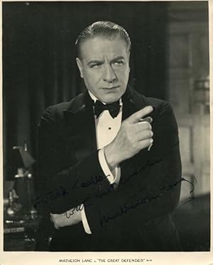 Matheson Alexander Lang Autograph | signed vintage photographs