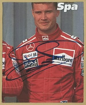 Seller image for David Coulthard - Photo de magazine signe - 90s for sale by PhP Autographs