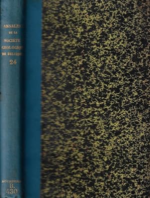 Annales de la Société Géologique de Belgique Tomo XXIV 1896-1897