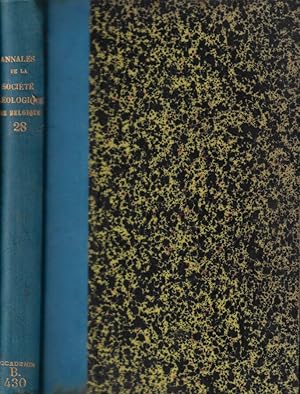 Annales de la Société Géologique de Belgique Tomo XXVIII 1900-1901