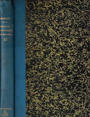 Annales de la Société Géologique de Belgique Tomo XXIII 1895-1896