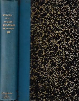 Annales de la Société Géologique de Belgique Tomo XVI 1888-1889