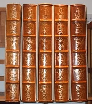 Bild des Verkufers fr Biblia Sacra Vulgatae Editionis [ Complete Set. 5 Volumes. Without Plates ] zum Verkauf von George Jeffery Books