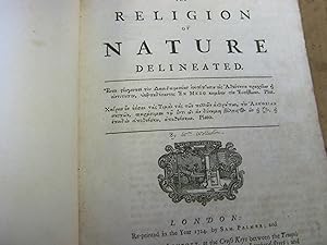 The Religion Of Nature Delineated