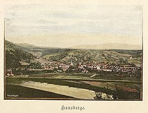 Bild des Verkufers fr Hausberge (Porta Westfalica). Gesamtansicht. Meisenbach. Hausberge zum Verkauf von GALERIE HIMMEL