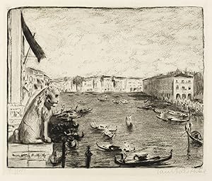 Bild des Verkufers fr Venedig / Venezia. Canal Grande vom Ca' d'Oro. Paul Paeschke. zum Verkauf von GALERIE HIMMEL