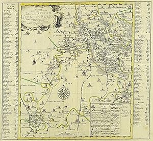 Imagen del vendedor de Sachsen. Amt Borna. Schenk. Accurate Geogr. Delineation des zu dem Leipziger Creisse gehrigen Ammtes Borna nebst andern angrenzenden Aemtern und Gegenden a la venta por GALERIE HIMMEL