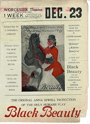 The Original Anna Sewell Production of the Only Humane Play Black Beauty